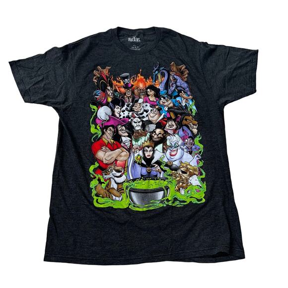 Disney Villains Adult LG Ultimate Group Graphic T-shirt - Picture 1 of 4